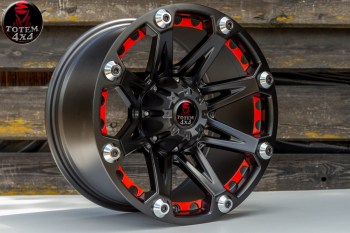 Llanta aleación 9x18 5x127 ET-10 para Jeep Wrangler JK-JL